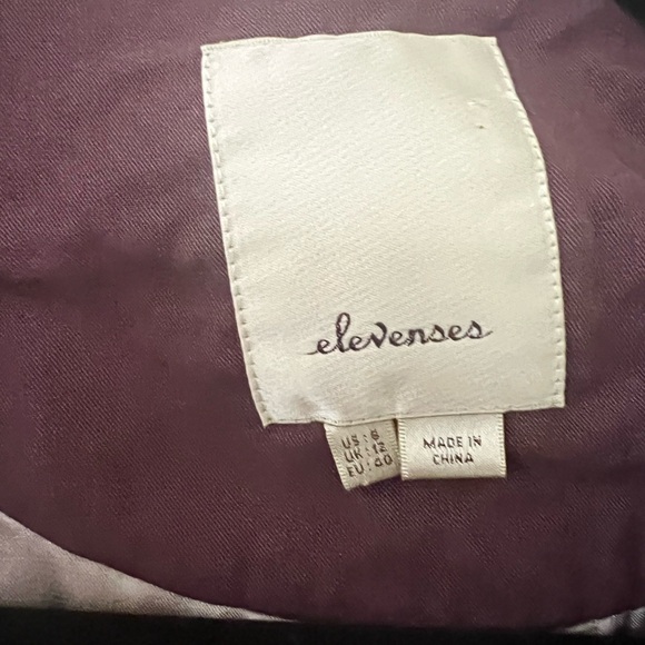 Anthropology Elevenses Plum jacket size 8 - Picture 7 of 7